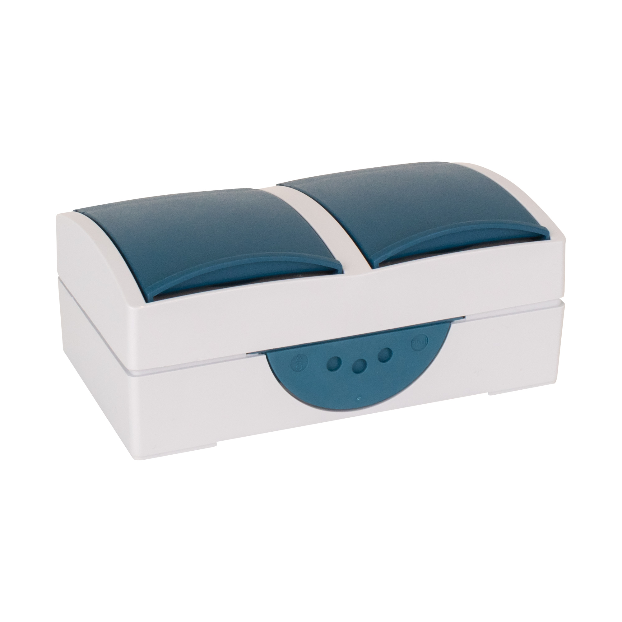 BJ shockproof socket double AP; horizontal (SCHUKO)