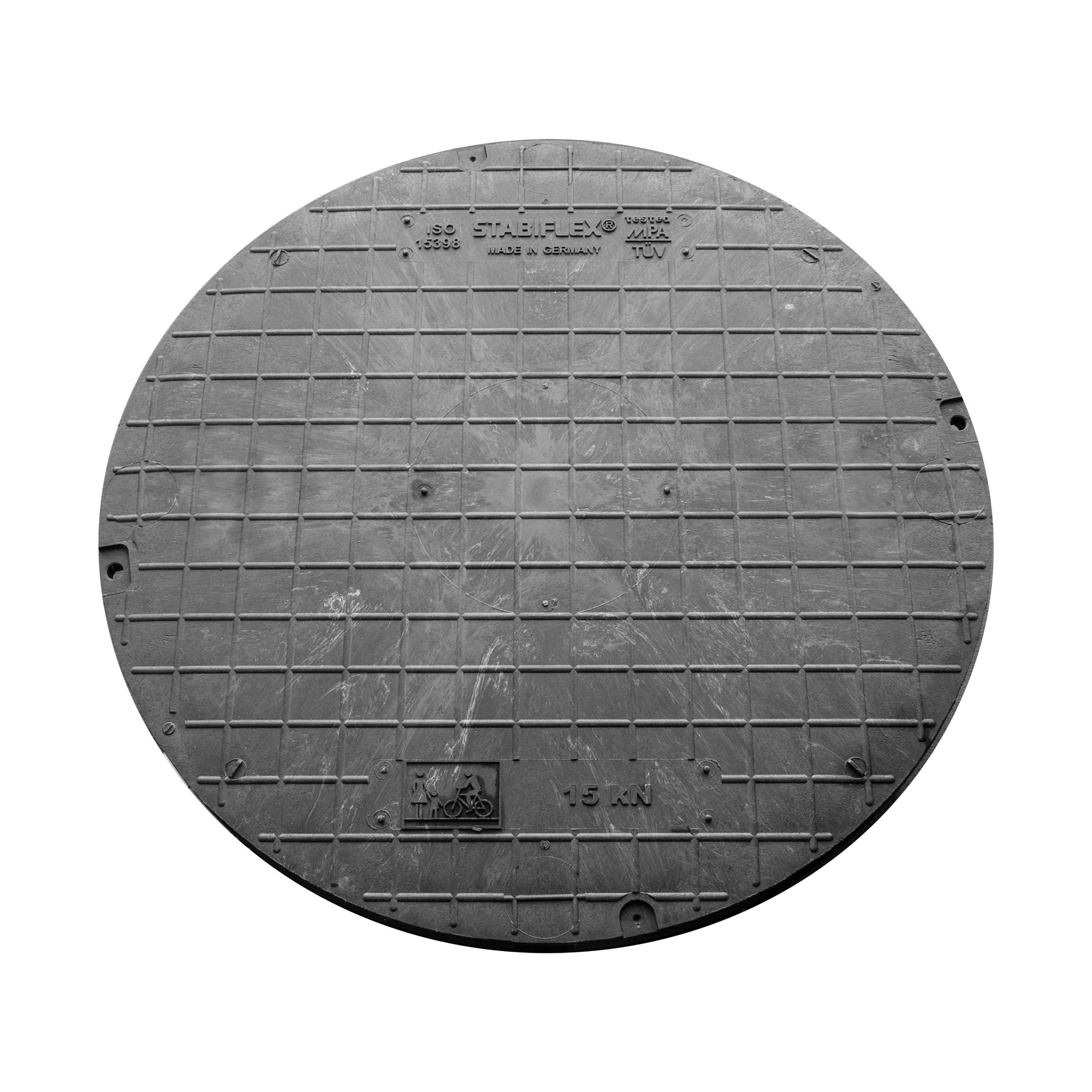 Schachtabdeckung ohne Flanschrahmen 15 kN ohne Griffmulden
