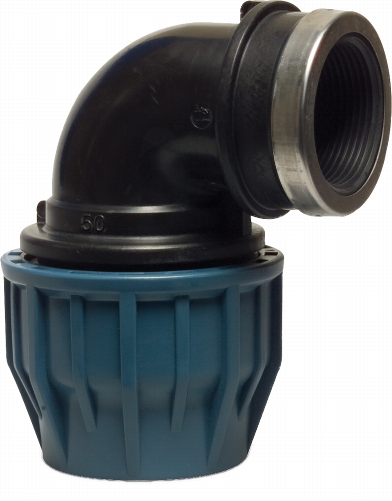 PP Klemmwinkel J 90° 32mm x 3/4" IG