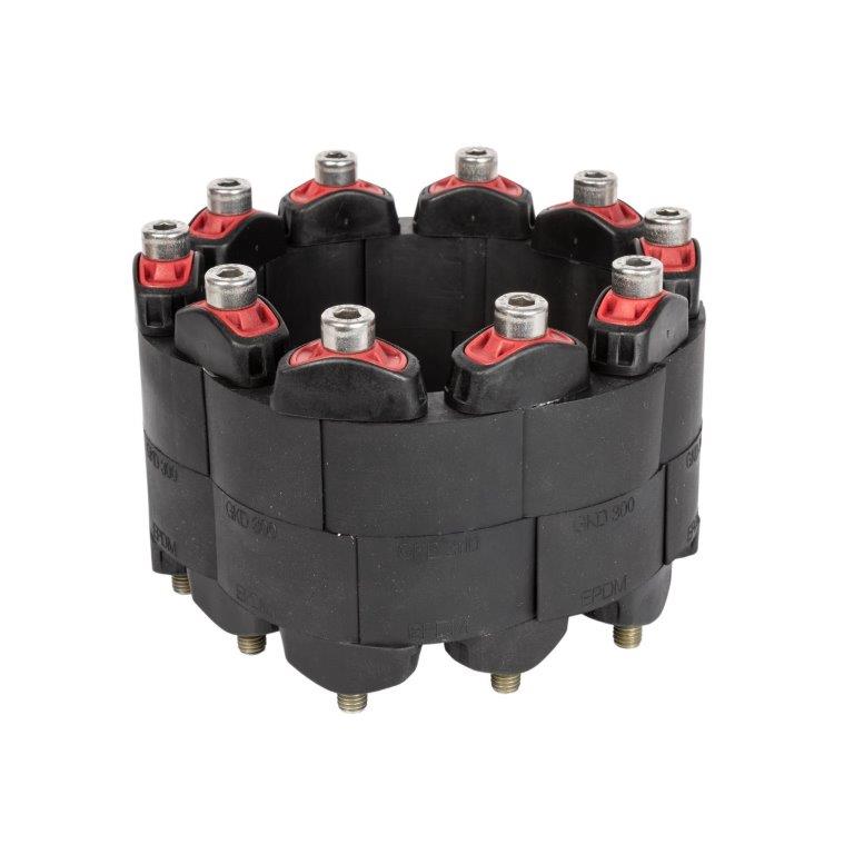 aduxa Gliederketten Segment Typ 300 EPDM / 150 für Medienrohre Ø-außen 155-160 mm