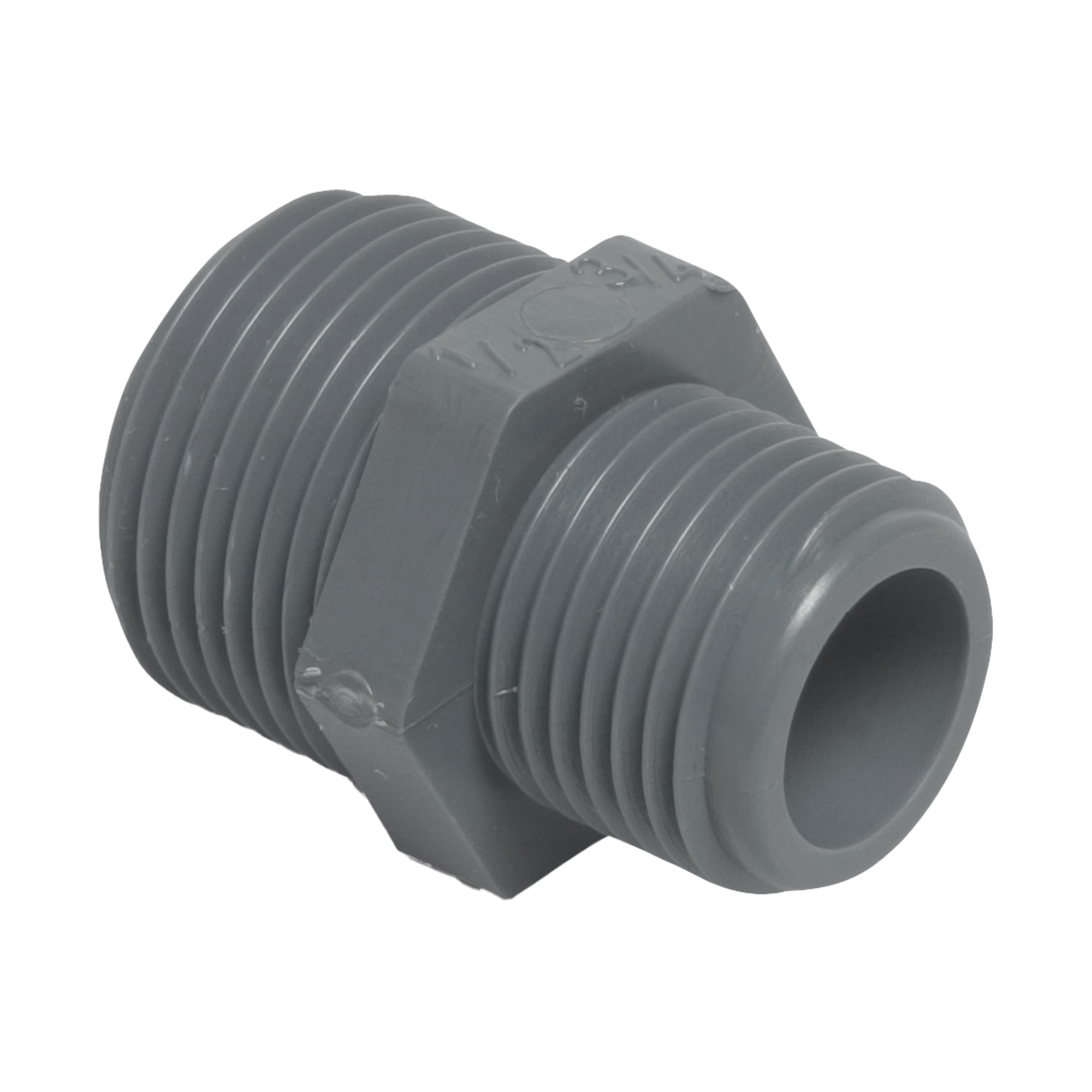 PP Reduzier-Doppelnippel 1 1/2" AG x 1" AG