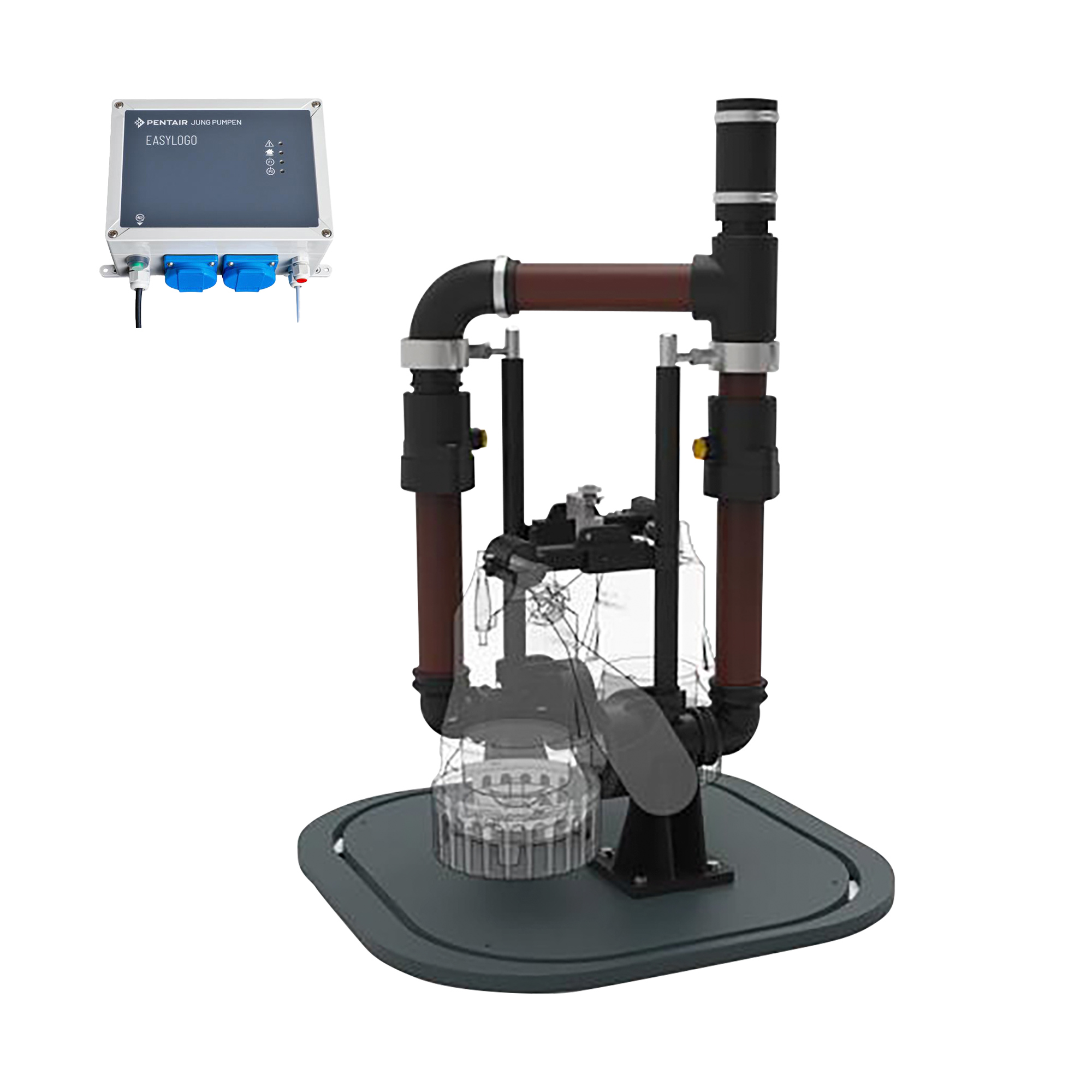 Easyfix 32 Duo Komplettset für Doppelpump-Anlage; Fabrikat: Pentair Jung Pumpen, Made in Germany