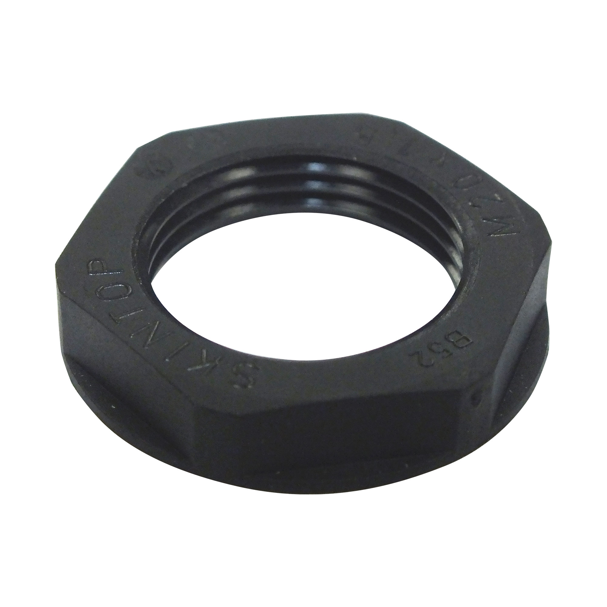 M20 Gegenmutter; schwarz