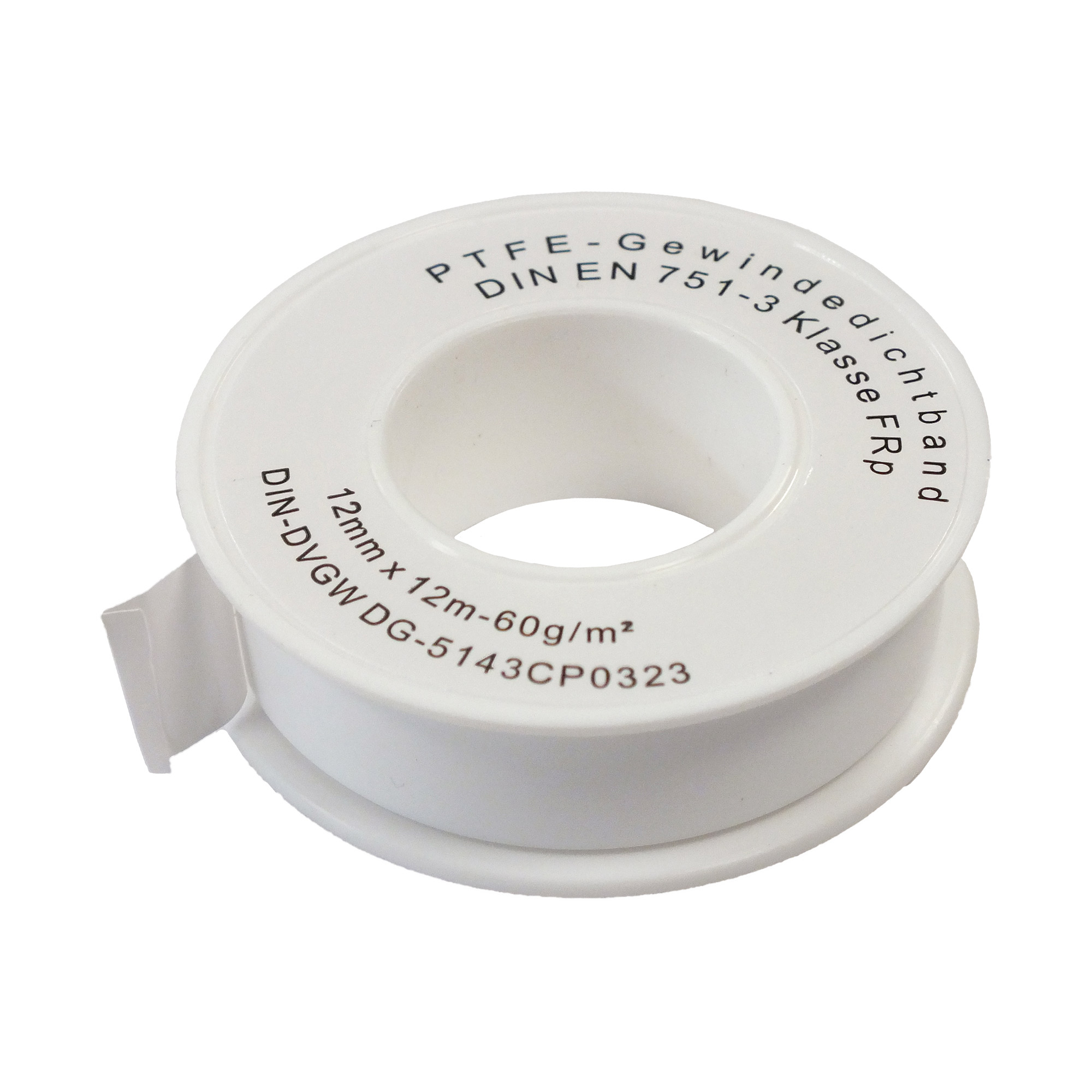 Gewindedichtungsband Teflonband; DVGW geprüft