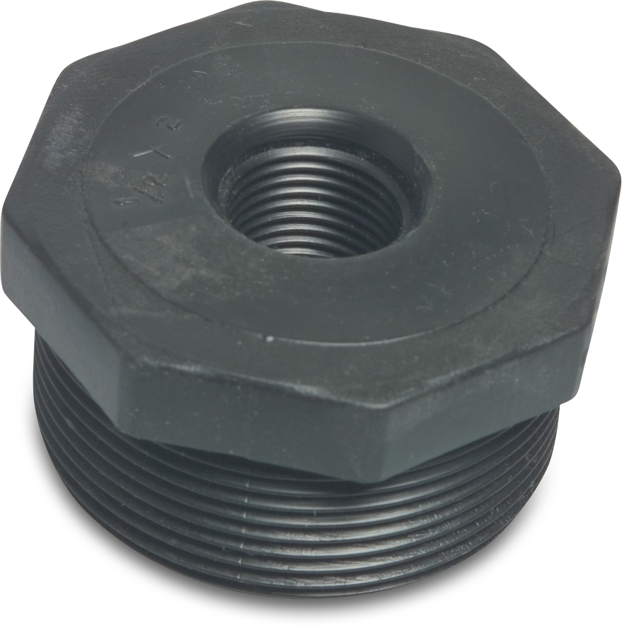 PP Red Stück 1/2" IG x 1" AG, kurz