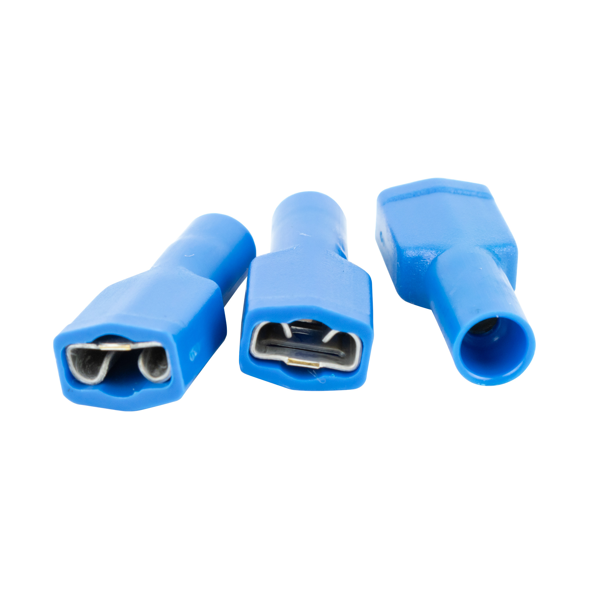 Blade receptacle full insulated A2507 FLSF 6.3 x 0.8; blue