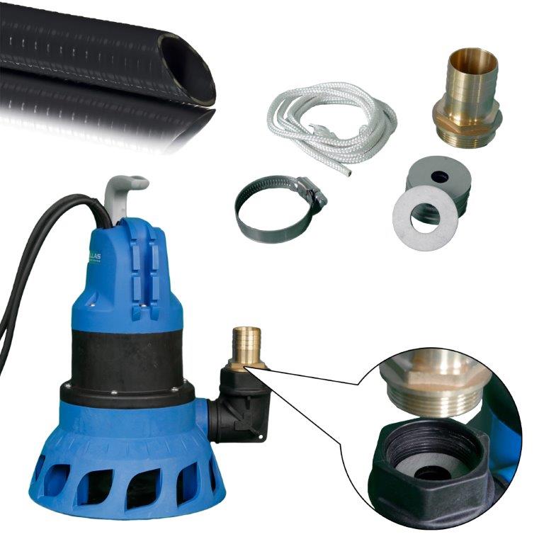 Retention Entwässerungspaket PRO Pumpe mit definiertem Auslauf